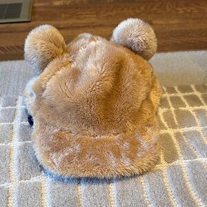 GAP Tan Furry Hat with Bear Ears